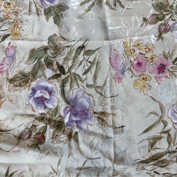 Vintage Slip Dress Belle Soiree Lingerie Nightie Floral Satin Romantic Lace - Picture 3 of 15